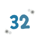 数字25～40（個別スタンプ：8）