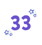 数字25～40（個別スタンプ：9）