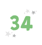 数字25～40（個別スタンプ：10）
