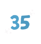 数字25～40（個別スタンプ：11）