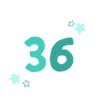 数字25～40（個別スタンプ：12）