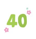 数字25～40（個別スタンプ：16）