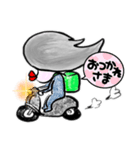 バイクで配達をしています、安全運転（個別スタンプ：10）