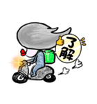 バイクでフードデリバリー（個別スタンプ：1）