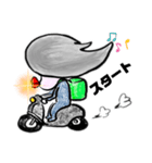 バイクでフードデリバリー（個別スタンプ：6）