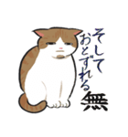 茶白はちわれ猫のつくし（個別スタンプ：22）