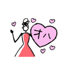 【動く】Woman -heart-（個別スタンプ：1）