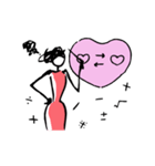 【動く】Woman -heart-（個別スタンプ：8）