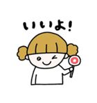 日常で使える！カラフルヘアの女の子♩（個別スタンプ：7）