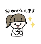 日常で使える！カラフルヘアの女の子♩（個別スタンプ：36）