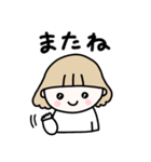 日常で使える！カラフルヘアの女の子♩（個別スタンプ：40）