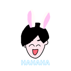 [LINEスタンプ] うさぎ男子