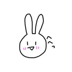 [LINEスタンプ] うさぎの日常？