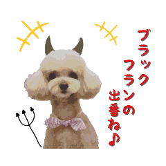 [LINEスタンプ] ブラックフラン