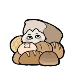 [LINEスタンプ] ぱんねことさかな