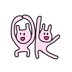 [LINEスタンプ] かわいいうさぎたちのゆるっとスタンプ