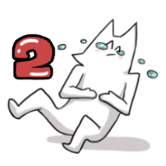 [LINEスタンプ] せつねこの二言