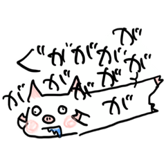 [LINEスタンプ] ちょっぴりこわいこぶた