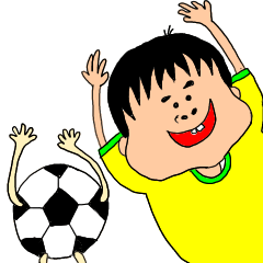 [LINEスタンプ] サッカー少年！