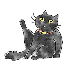 [LINEスタンプ] 我が家の猫いち 03