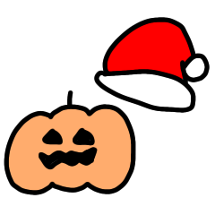 [LINEスタンプ] ハロウィンクリスマスあけおめ