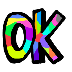 [LINEスタンプ] ポップな文字①