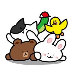 [LINEスタンプ] ゆるーく × BROWN ＆ FRIENDS