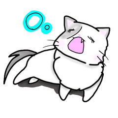 [LINEスタンプ] ねこのぴのまめ