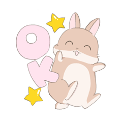 [LINEスタンプ] うさぎのきゅたさん