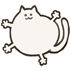 [LINEスタンプ] ちょっとシュールなアメーバねこ