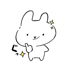 [LINEスタンプ] となりのうさ太