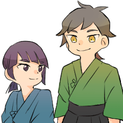 [LINEスタンプ] ほがらか剣道男女スタンプ