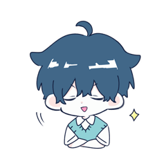 [LINEスタンプ] 青くんと桃くん