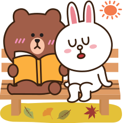 [LINEスタンプ] 優しい秋の日♡BROWN ＆ FRIENDS