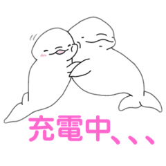 [LINEスタンプ] 癒されシロイルカ