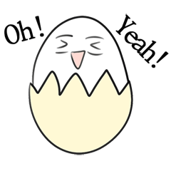 [LINEスタンプ] 愉快な卵の画像（メイン）
