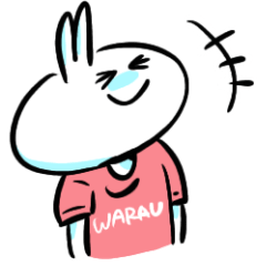 [LINEスタンプ] デフォルト風うさぎさんスタンプ