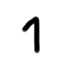 [LINEスタンプ] 手書きの数字