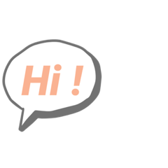 [LINEスタンプ] ふきだしでお返事