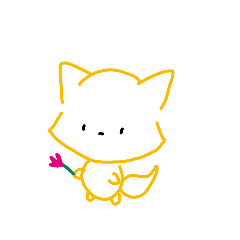 [LINEスタンプ] おえかききつね