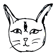 [LINEスタンプ] サードアイ猫