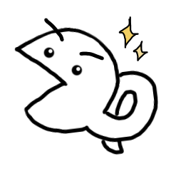 [LINEスタンプ] しろへび しろちゃん