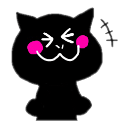 [LINEスタンプ] 黒猫ぶりこイラストスタンプ