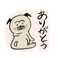 [LINEスタンプ] ゆるいパグのスタンプ