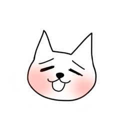 [LINEスタンプ] 角がコロコロ変わるイヌさん