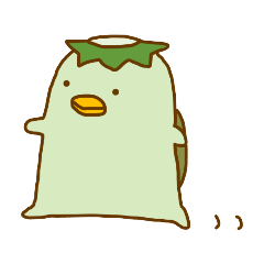 [LINEスタンプ] ぽてぽてかっぱさん