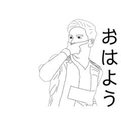 [LINEスタンプ] サッカー 黒白絵