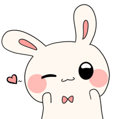 [LINEスタンプ] もちどきラビット