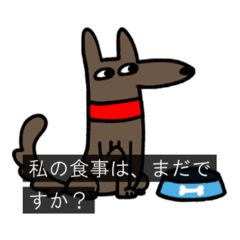 [LINEスタンプ] 字幕犬