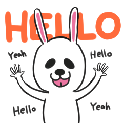 [LINEスタンプ] 笑らうさぎ-うさぎな奴の日常会話-